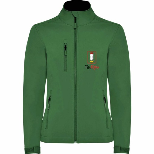 CHAQUETA MUJER VERDE BORDADA